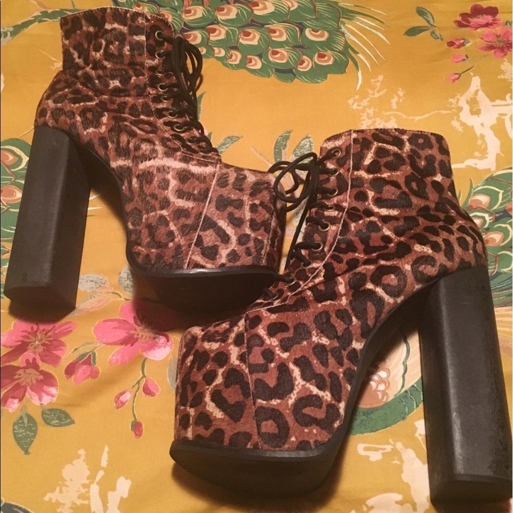 Jeffrey Campbell B.I.G. Lita Size 7 Leopar…